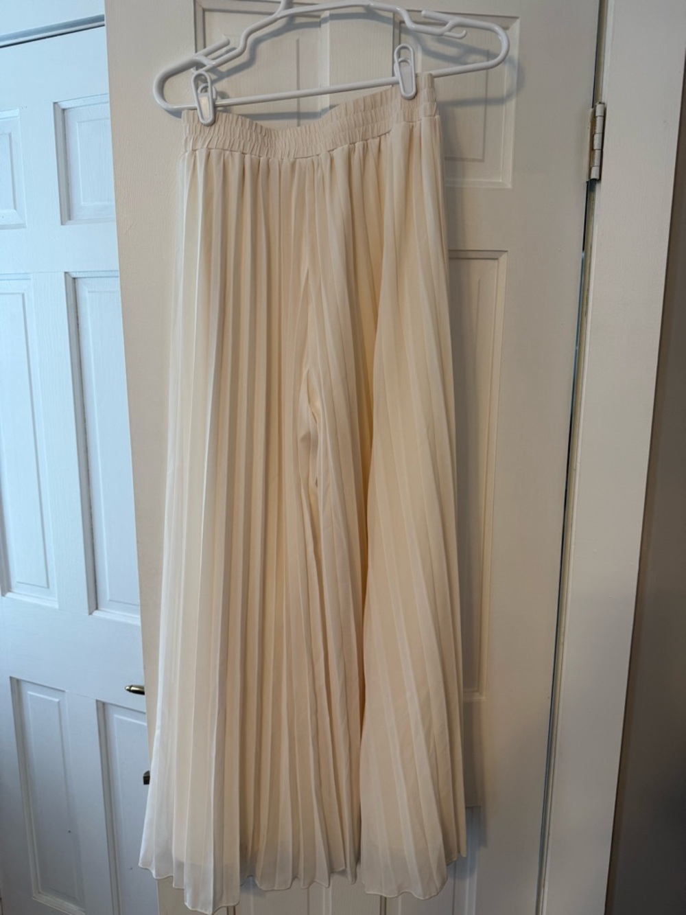 Windsor Pleated Cream Palazzo Pants